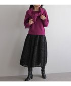 【組曲/KUMIKYOKU】のペタルチュール スカート ブラック系|ID: prp329100004754133 ipo3291000000034388085