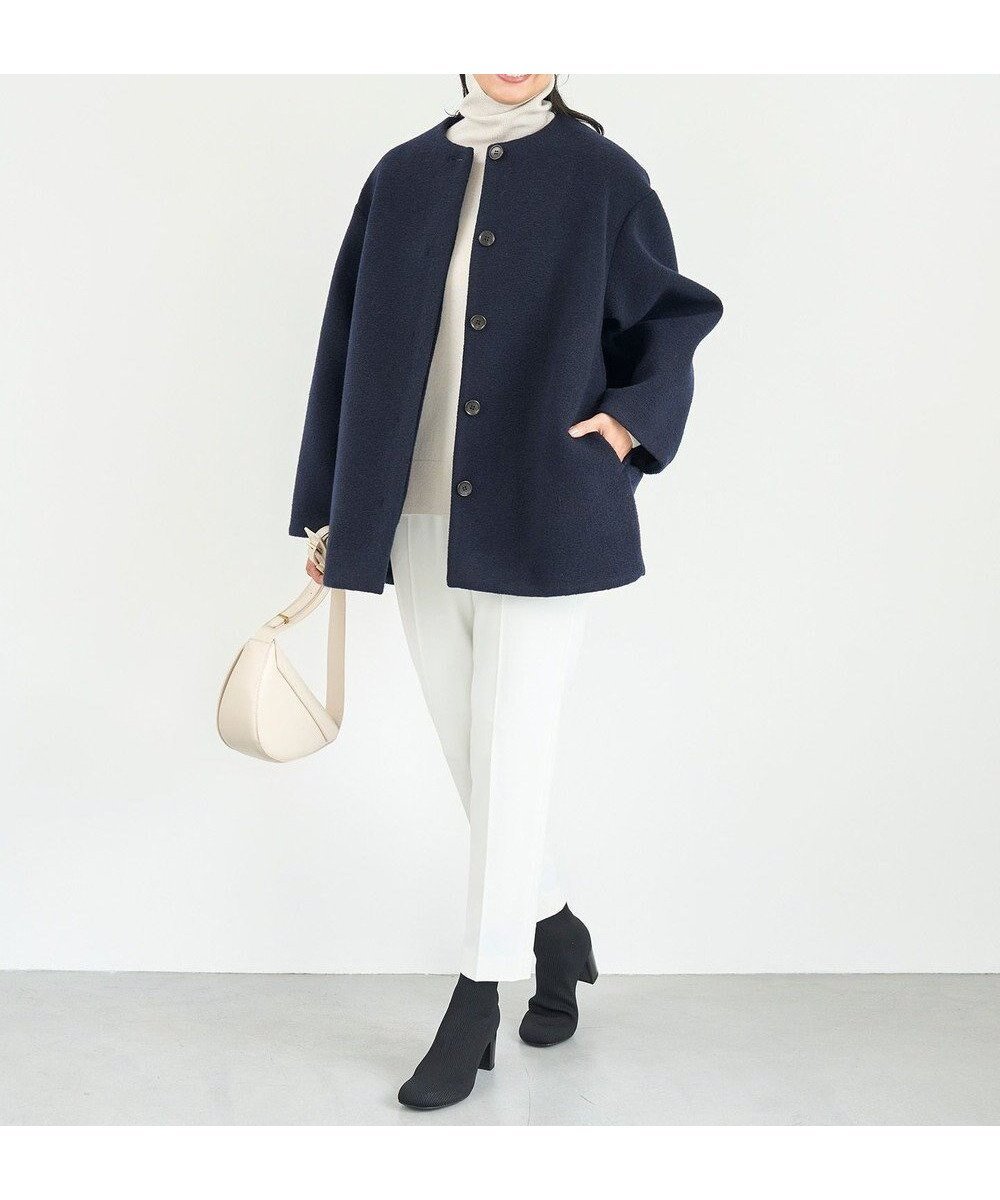 【アンフィーロ 自由区/UNFILO】の【ウエストゴム/14サイズ展開】beauty warm pants テーパード インテリア・キッズ・メンズ・レディースファッション・服の通販 founy(ファニー) 　ファッション　Fashion　レディースファッション　Fashion for Women　パンツ　Pants & Trousers　ストレッチ　Stretch, Stretchy Fabric　スマート　Smart, Elegant　センター　Center, Center Line　テーパード　Tapered, Tapered Pants　定番　Standard, Basic Item　ポケット　Pocket, Pocket Detail　ワイド　Wide, Wide Fit　A/W・秋冬　Autumn/Winter　おすすめ　Recommended / Our Picks　エレガント 上品　Elegant　オフ|ID: prp329100004754134 ipo3291000000034388092