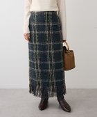 【グリーンパークス/Green Parks】の・SUGAR SPOON チェックフリンジスカート Black|ID: prp329100004754143 ipo3291000000034388122