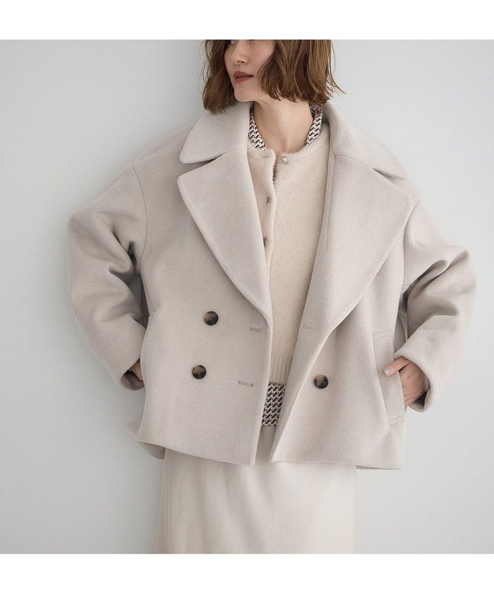 【イェッカ ヴェッカ/YECCA VECCA】のビッグカラーニットビーバーショートコート インテリア・キッズ・メンズ・レディースファッション・服の通販 founy(ファニー) https://founy.com/ ファッション Fashion レディースファッション Fashion for Women アウター Coat / Outerwear Collection コート・ロングコート・ピーコート Long Coats, Peacoats & More レディースジャケット・軽アウター Jackets チェスターコート・ロング丈アウター Chester Coats / Chesterfield Long Coats おすすめ Recommended / Our Picks ジャケット Jacket, Outerwear ダブル Double, Double-Breasted チェスターコート Chester Coat, Long Coat トレンド Trend, Trending Now ビッグ Big, Oversized フロント Front, Front Design ポケット Pocket, Pocket Detail A/W・秋冬 Autumn/Winter |ID: prp329100004754146 ipo3291000000034388132