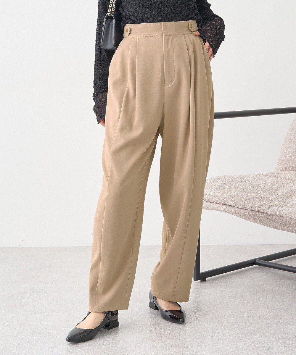 【アースミュージックアンドエコロジー/earth music&ecology】のタックコクーンパンツ インテリア・キッズ・メンズ・レディースファッション・服の通販 founy(ファニー) 　ファッション　Fashion　レディースファッション　Fashion for Women　パンツ　Pants & Trousers　おすすめ　Recommended / Our Picks　ドレープ　Drape, Draping Fabric　バランス　Balance, Style Balance　ポケット　Pocket, Pocket Detail　A/W・秋冬　Autumn/Winter　Beige|ID: prp329100004754147 ipo3291000000034388138