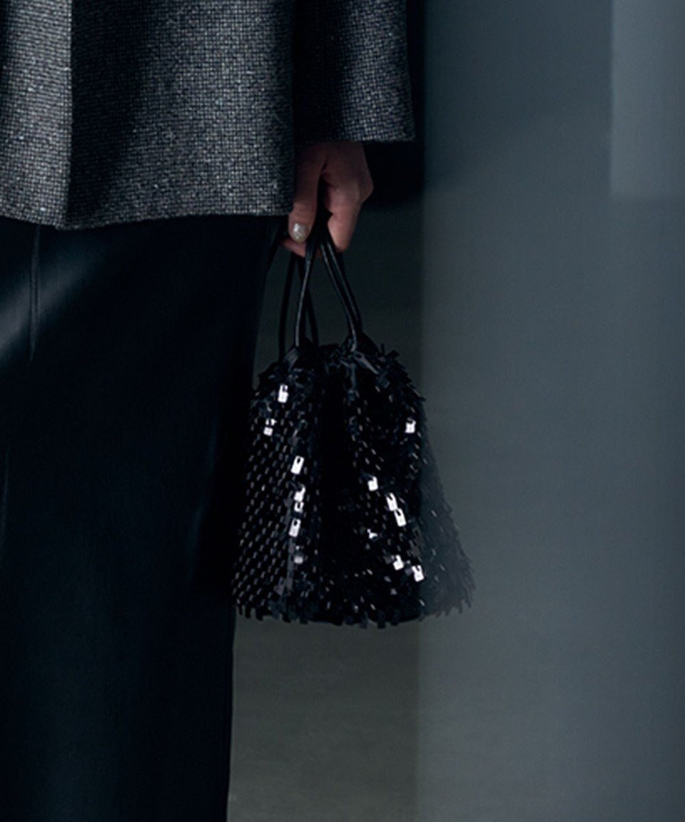 【アイシービー/iCB】のスパンコールバッグ インテリア・キッズ・メンズ・レディースファッション・服の通販 founy(ファニー) 　ファッション　Fashion　レディースファッション　Fashion for Women　バッグ　Bags　2025年　2025　2025-2026秋冬・A/W　Autumn/Winter 2025–26 AW25–26　コンパクト　Compact, Small Size　スクエア　Square, Square Shape　スパンコール　Sequins, Sequin Embellishment　A/W・秋冬　Autumn/Winter　ブラック|ID: prp329100004754161 ipo3291000000034425296