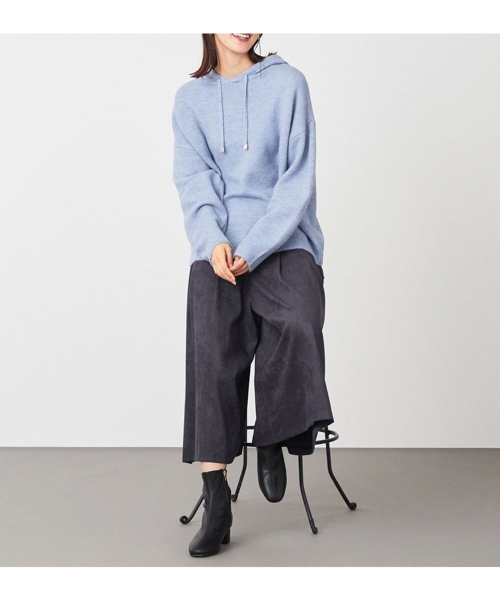 【エニー/ANY】の【洗濯機可・ウエストゴム】サンディングピーチ スカーチョ インテリア・キッズ・メンズ・レディースファッション・服の通販 founy(ファニー) 　ファッション　Fashion　レディースファッション　Fashion for Women　パンツ　Pants & Trousers　ジップ　Zip, Zipper　スカーチョ　Skacho, Skirt-Pants　ポケット　Pocket, Pocket Detail　楽ちん　Easy Fit, Comfortable　A/W・秋冬　Autumn/Winter　ネイビー|ID: prp329100004754165 ipo3291000000034388211