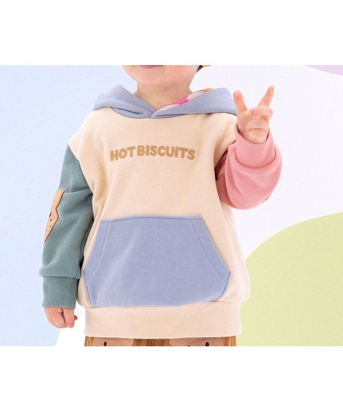 【ミキハウスホットビスケッツ/MIKI HOUSE HOT BISCUITS / KIDS】の【80-120cm】【NEW Color Series】裏毛パイル素材 パステルカラー フーディ インテリア・キッズ・メンズ・レディースファッション・服の通販 founy(ファニー) https://founy.com/ ファッション Fashion キッズファッション Fashion for Kids トップス・カットソー Cut & Sew Tops おすすめ Recommended / Our Picks スウェット / スエット Sweatshirt, Sweatwear ベスト Vest, Waistcoat A/W・秋冬 Autumn/Winter 長袖 Long Sleeve, Full Sleeve |ID: prp329100004755480 ipo3291000000034397958