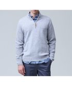 【ジェイ プレス/J.PRESS / MEN】のウール×カシミヤの上質素材【Cash Lamb s Wool】ハーフジップ ニット_25年モデル ライトグレー系|ID: prp329100004755498 ipo3291000000034398052
