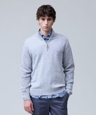 【ジェイ プレス/J.PRESS / MEN】のウール×カシミヤの上質素材【Cash Lamb s Wool】ハーフジップ ニット_25年モデル ライトグレー系|ID: prp329100004755498 ipo3291000000035606656
