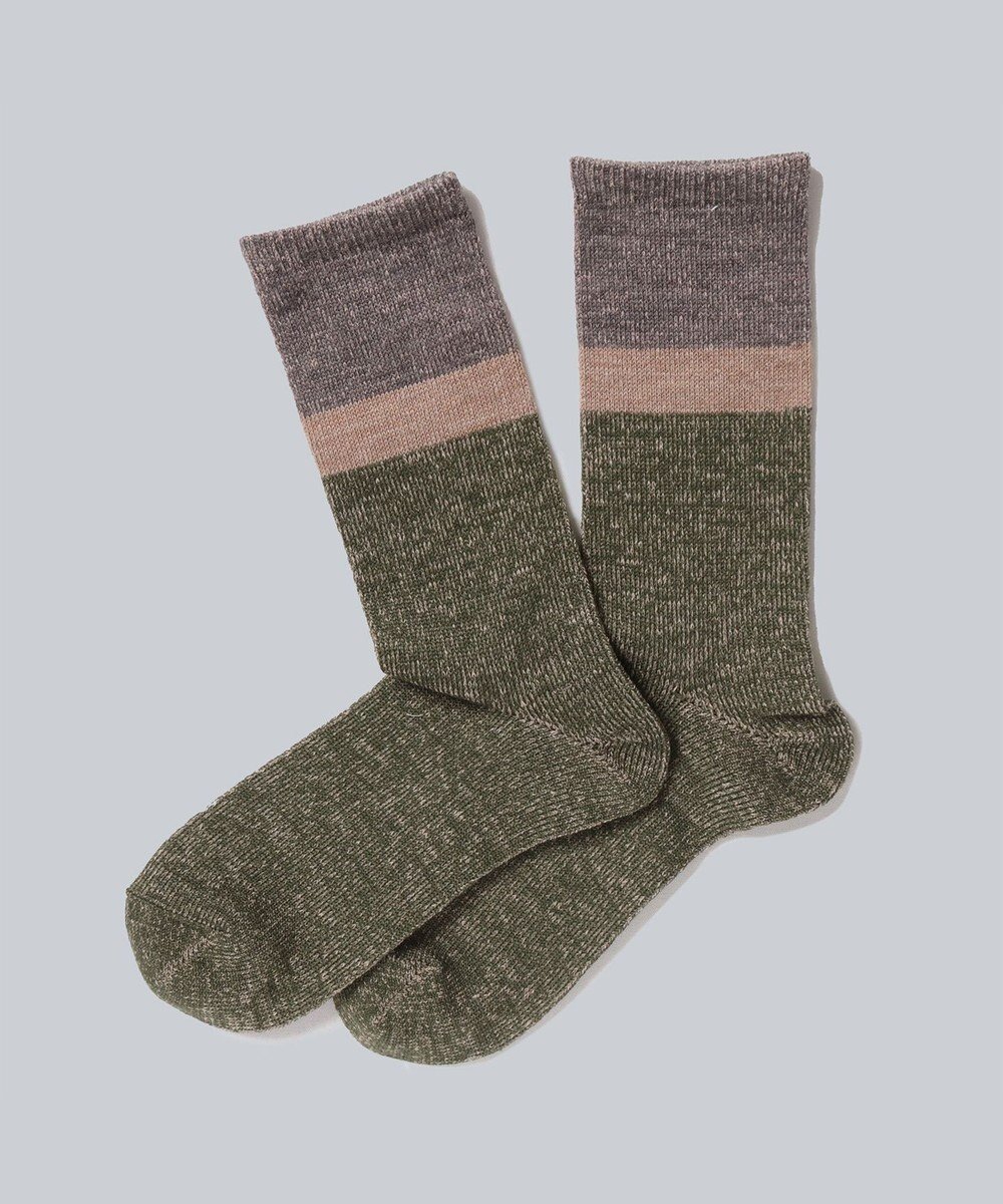 【ホワイトメイルズ/WHITE MAILS】の【UNISEX】WOOL MIX PAPER COLOR BLOCK SOCKS ソックス インテリア・キッズ・メンズ・レディースファッション・服の通販 founy(ファニー)  ファッション Fashion レディースファッション Fashion for Women ソックス&靴下 Socks & Hosiery レッグウェア・ストッキング Legwear & Hosiery 吸水 Absorbent, Quick-Dry 抗菌 Antibacterial, Bacteria-Resistant 軽量 Lightweight, Ultra Light ソックス Socks, Hosiery ブロック Block, Solid Block Pattern ベーシック Basic, Essential ユニセックス Unisex, Genderless 冬 Winter / This Winter おすすめ Recommended / Our Picks 夏 Summer カーキ|ID: prp329100004755507 ipo3291000000034398116