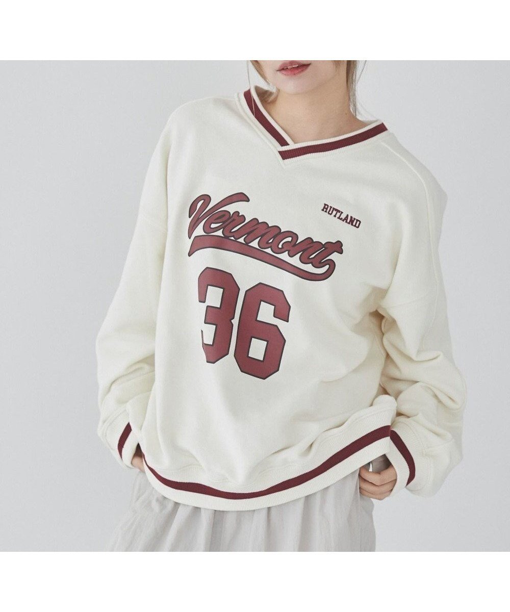 【ウィゴー/WEGO】の【ユニセックス着用ITEM】ナンバリングプルオーバー インテリア・キッズ・メンズ・レディースファッション・服の通販 founy(ファニー) 　ファッション　Fashion　レディースファッション　Fashion for Women　トップス・カットソー　Cut & Sew Tops　レディースパーカー・カジュアルフーディー　Casual Hoodies & Sweatshirts　カジュアルプルオーバー・ニットトップス　Pullovers & Knit Tops / Casual Pullovers　スウェット・クルーネックトップス　Sweatshirts & Crewnecks / Relaxed Fit Sweat Tops　インナー　Innerwear　春　Spring　秋　Autumn　カーゴパンツ　Cargo Pants, Utility Pants　スウェット / スエット　Sweatshirt, Sweatwear　スポーティ　Sporty, Casual Athletic　スマホ　Smartphone, Mobile Device　デニム　Denim, Jeans Material　トレンド　Trend, Trending Now　長袖　Long Sleeve, Full Sleeve　ビッグ　Big, Oversized　フロント　Front, Front Design　プリント　Print, Printed Pattern　メッシュ　Mesh, Net Fabric　冬　Winter / This Winter　S/S・春夏　SS, Spring/Summer, Warm Season　おすすめ　Recommended / Our Picks　夏　Summer　オフホワイト|ID: prp329100004755512 ipo3291000000034398223