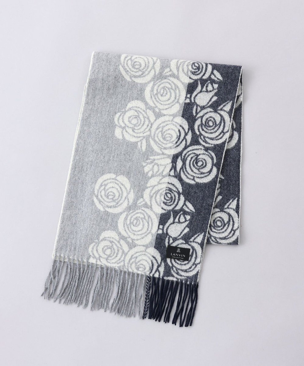 【アウロラ/AURORA】のLANVIN COLLECTION ローズ柄 カシミヤ マフラー インテリア・キッズ・メンズ・レディースファッション・服の通販 founy(ファニー) ファッション Fashion レディースファッション Fashion for Women マフラー・スヌード / 冬小物の定番 Scarves & Mufflers おすすめ Recommended / Our Picks エレガント 上品 Elegant ギフト プレゼント Gift / Present コレクション Collection, Seasonal Line ジャカード/ジャガード Jacquard, Woven Pattern スヌード Snood, Infinity Scarf マフラー Scarf, Muffler モチーフ Motif, Design Theme ローズ Rose, Rose Motif 冬 Winter / This Winter 定番 Standard, Basic Item A/W・秋冬 Autumn/Winter ダークネイビー|ID: prp329100004755518 ipo3291000000034398264