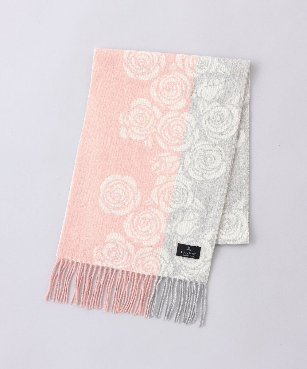 【アウロラ/AURORA】のLANVIN COLLECTION ローズ柄 カシミヤ マフラー インテリア・キッズ・メンズ・レディースファッション・服の通販 founy(ファニー) ファッション Fashion レディースファッション Fashion for Women マフラー・スヌード / 冬小物の定番 Scarves & Mufflers おすすめ Recommended / Our Picks エレガント 上品 Elegant ギフト プレゼント Gift / Present コレクション Collection, Seasonal Line ジャカード/ジャガード Jacquard, Woven Pattern スヌード Snood, Infinity Scarf マフラー Scarf, Muffler モチーフ Motif, Design Theme ローズ Rose, Rose Motif 冬 Winter / This Winter 定番 Standard, Basic Item A/W・秋冬 Autumn/Winter ピンク|ID: prp329100004755518 ipo3291000000034398265