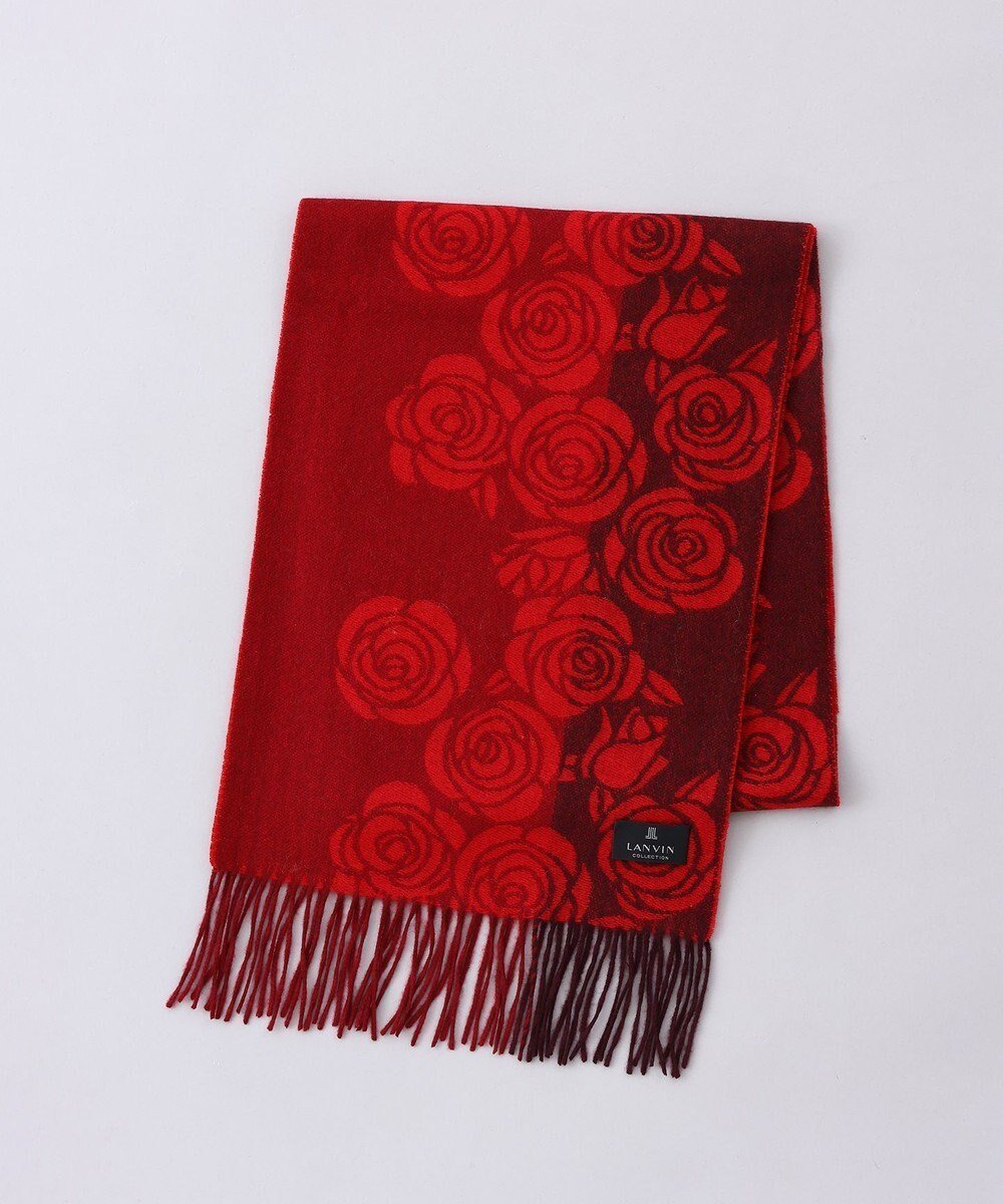 【アウロラ/AURORA】のLANVIN COLLECTION ローズ柄 カシミヤ マフラー インテリア・キッズ・メンズ・レディースファッション・服の通販 founy(ファニー) ファッション Fashion レディースファッション Fashion for Women マフラー・スヌード / 冬小物の定番 Scarves & Mufflers おすすめ Recommended / Our Picks エレガント 上品 Elegant ギフト プレゼント Gift / Present コレクション Collection, Seasonal Line ジャカード/ジャガード Jacquard, Woven Pattern スヌード Snood, Infinity Scarf マフラー Scarf, Muffler モチーフ Motif, Design Theme ローズ Rose, Rose Motif 冬 Winter / This Winter 定番 Standard, Basic Item A/W・秋冬 Autumn/Winter ワイン|ID: prp329100004755518 ipo3291000000034398266