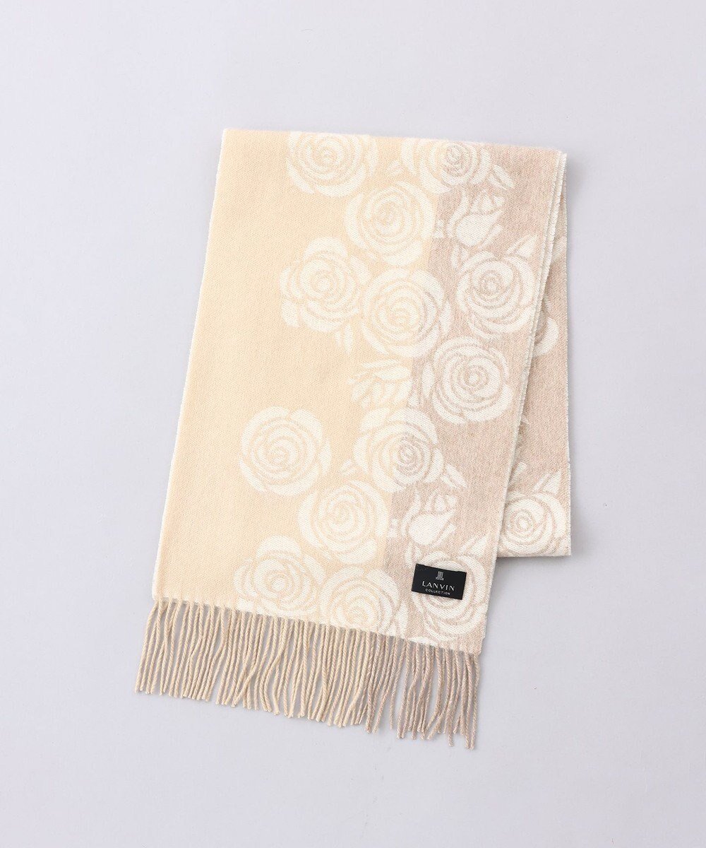 【アウロラ/AURORA】のLANVIN COLLECTION ローズ柄 カシミヤ マフラー インテリア・キッズ・メンズ・レディースファッション・服の通販 founy(ファニー) ファッション Fashion レディースファッション Fashion for Women マフラー・スヌード / 冬小物の定番 Scarves & Mufflers おすすめ Recommended / Our Picks エレガント 上品 Elegant ギフト プレゼント Gift / Present コレクション Collection, Seasonal Line ジャカード/ジャガード Jacquard, Woven Pattern スヌード Snood, Infinity Scarf マフラー Scarf, Muffler モチーフ Motif, Design Theme ローズ Rose, Rose Motif 冬 Winter / This Winter 定番 Standard, Basic Item A/W・秋冬 Autumn/Winter ベージュ|ID: prp329100004755518 ipo3291000000034398267