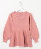 【フェルゥ/Feroux】の【洗える】バイカラーペプラム ニット ピンク系|ID: prp329100004755540 ipo3291000000034398559