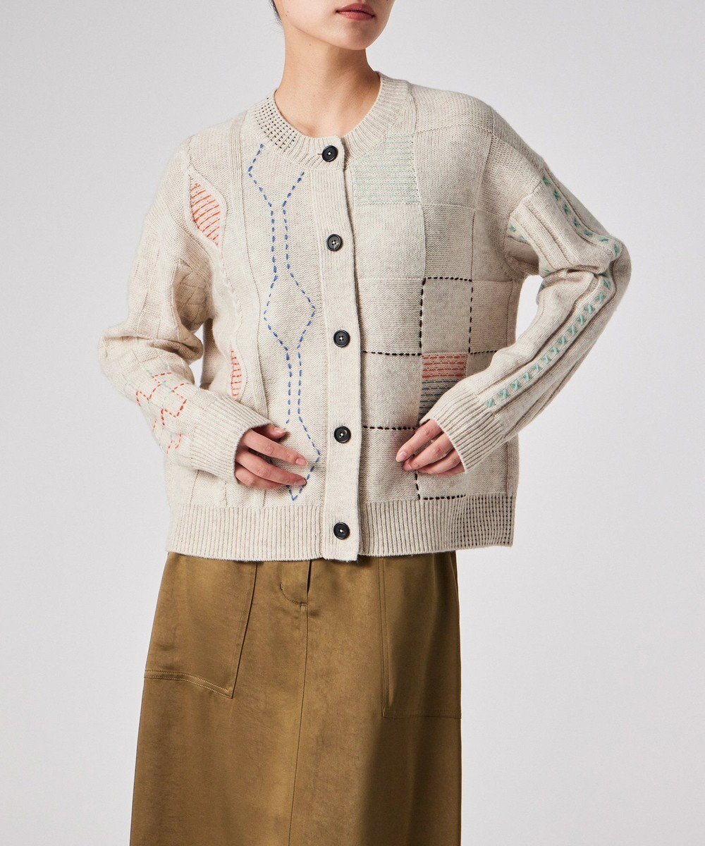 【ポール スミス/Paul Smith】のパッチワーク カーディガン インテリア・キッズ・メンズ・レディースファッション・服の通販 founy(ファニー) ファッション Fashion レディースファッション Fashion for Women トップス・カットソー Cut & Sew Tops カーディガン・羽織り Layered Style Cardigans カーディガン Cardigan, Knitwear ジャカード/ジャガード Jacquard, Woven Pattern デニム Denim, Jeans Material ハンド Hand, Handmade パッチワーク Patchwork, Mixed Fabric フェミニン Feminine, Girly 夏 Summer S/S・春夏 SS, Spring/Summer, Warm Season A/W・秋冬 Autumn/Winter エクリュ|ID: prp329100004755560 ipo3291000000034617869