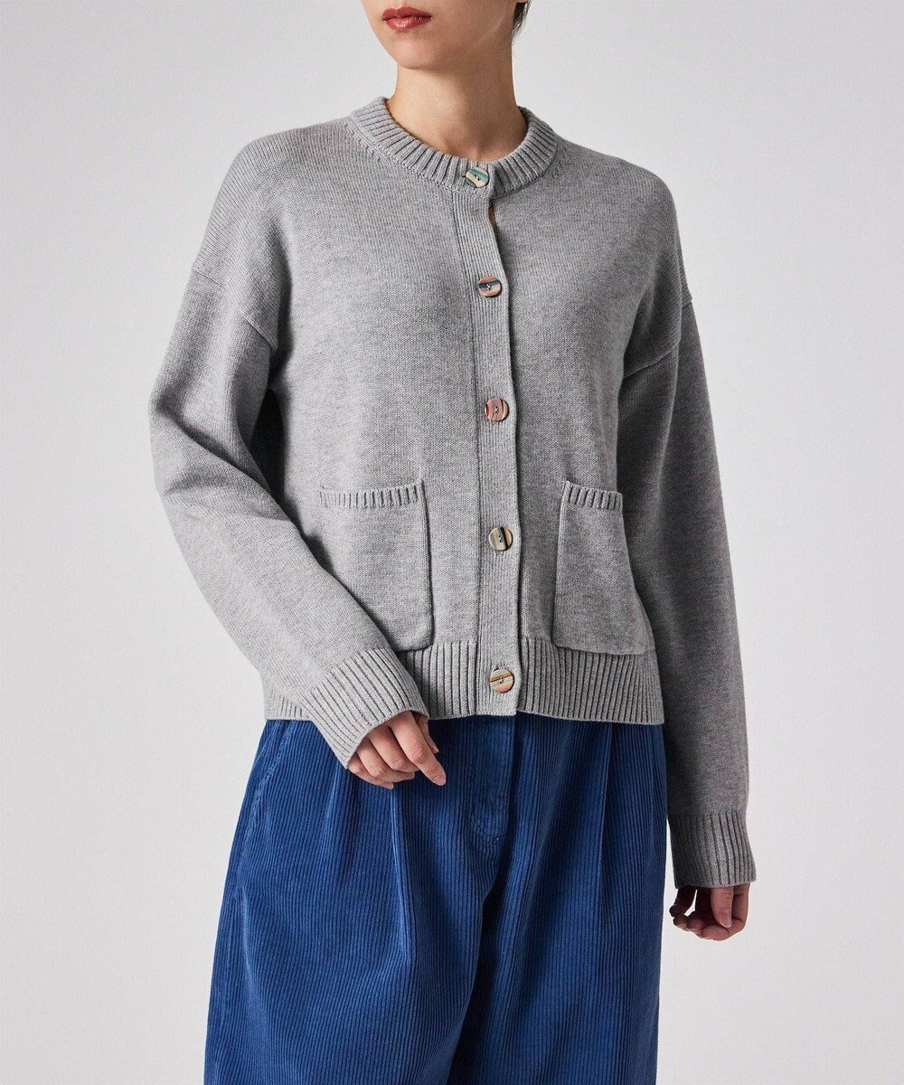 【ポール スミス/Paul Smith】のスワール ボタン カーディガン インテリア・キッズ・メンズ・レディースファッション・服の通販 founy(ファニー) 　ファッション　Fashion　レディースファッション　Fashion for Women　トップス・カットソー　Cut & Sew Tops　カーディガン・羽織り　Layered Style Cardigans　エレガント 上品　Elegant　カーディガン　Cardigan, Knitwear　クラシカル　Classical, Vintage-Inspired　クラシック　Classic, Timeless Style　シンプル　Simple, Minimal　夏　Summer　S/S・春夏　SS, Spring/Summer, Warm Season　A/W・秋冬　Autumn/Winter　グレー|ID: prp329100004755561 ipo3291000000034536724