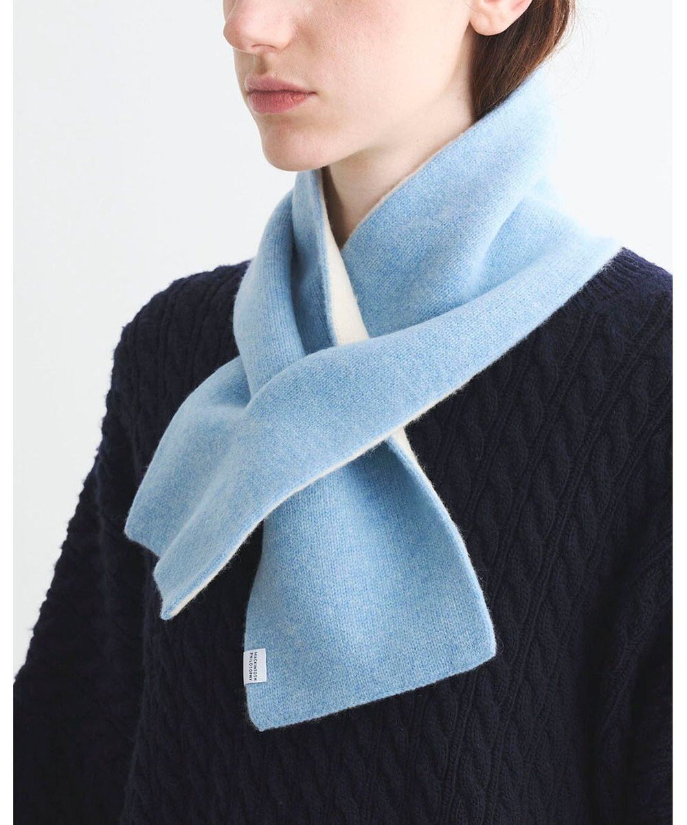 【ムーンバット/MOONBAT】のMACKINTOSH PHILOSOPHY(マッキントッシュ フィロソフィー)【ギフトBOX付】ウール100% リバーシブル ニット マフラー ユニセックス 日本製 インテリア・キッズ・メンズ・レディースファッション・服の通販 founy(ファニー) ファッション Fashion レディースファッション Fashion for Women トップス・カットソー Cut & Sew Tops ニット Knit Tops & Sweaters マフラー・スヌード / 冬小物の定番 Scarves & Mufflers クラシック Classic, Timeless Style コレクション Collection, Seasonal Line スヌード Snood, Infinity Scarf マフラー Scarf, Muffler メンズ Men's, Menswear モダン Modern, Contemporary リバーシブル Reversible, Two-Sided A/W・秋冬 Autumn/Winter 日本製 Made In Japan ギフト プレゼント Gift / Present ペールスカイ|ID: prp329100004755564 ipo3291000000034768573