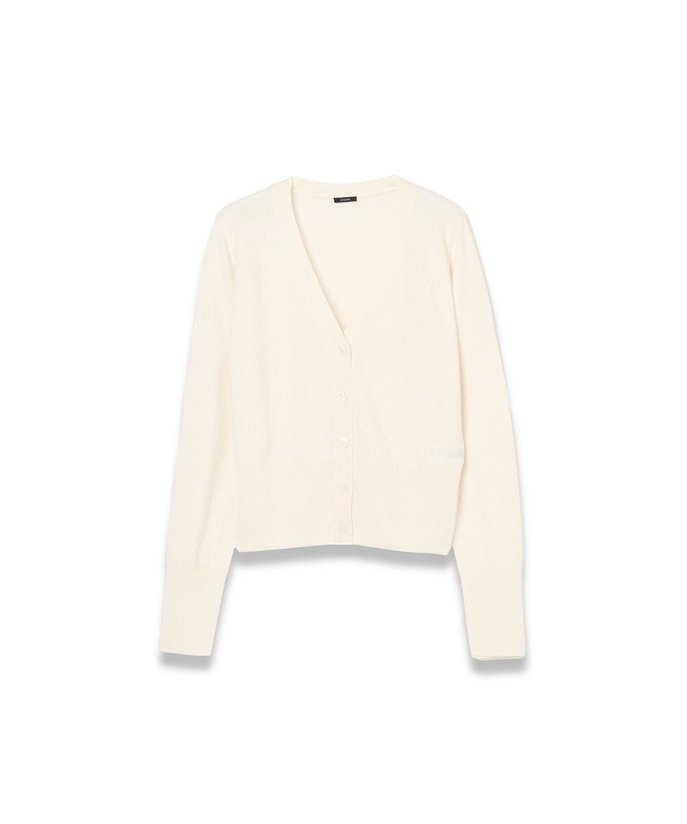 【ジョゼフ/JOSEPH】の【WEB OUTLET限定・洗える】ライトウールカシミヤ カーディガン インテリア・キッズ・メンズ・レディースファッション・服の通販 founy(ファニー) 　ファッション　Fashion　レディースファッション　Fashion for Women　トップス・カットソー　Cut & Sew Tops　カーディガン・羽織り　Layered Style Cardigans　アウトレット　Outlet / Clearance　カーディガン　Cardigan, Knitwear　スリット　Slit, Slit Detail　フィット　Fit, Slim Fit　レギュラー　Regular, Standard Fit　エレガント 上品　Elegant　洗える　Machine Washable　A/W・秋冬　Autumn/Winter　Ivory|ID: prp329100004755566 ipo3291000000034398761