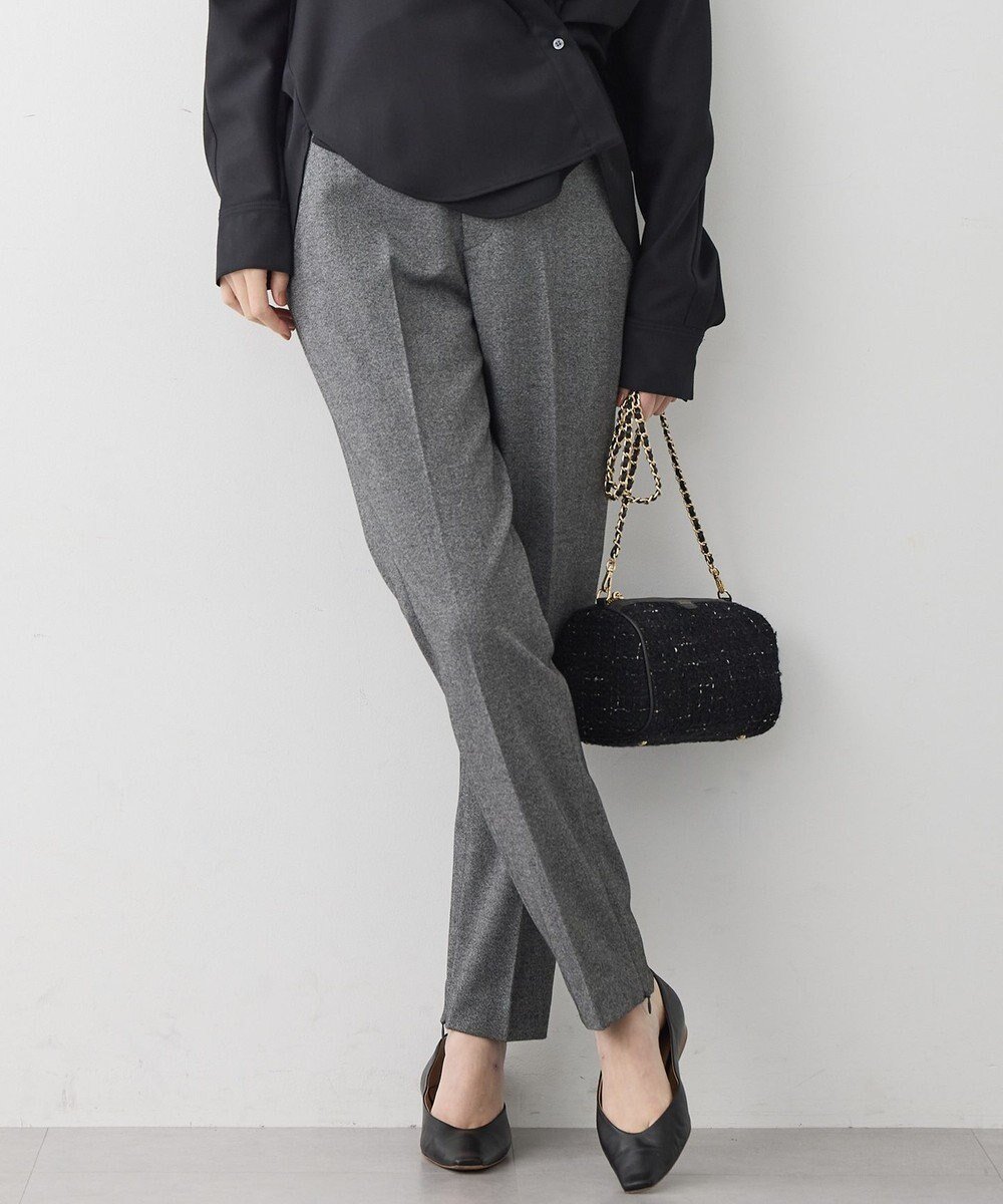 【23区/NIJYUSANKU】の【一部先行予約/洗える】フランネル2WAY テーパード パンツ インテリア・キッズ・メンズ・レディースファッション・服の通販 founy(ファニー)  ファッション Fashion レディースファッション Fashion for Women パンツ Pants & Trousers 洗える Machine Washable ショート Short, Short Length ストレッチ Stretch, Stretchy Fabric センター Center, Center Line テーパード Tapered, Tapered Pants トレンド Trend, Trending Now 定番 Standard, Basic Item パターン Pattern, Design Print フレア Flare, Flared フロント Front, Front Design ボトム Bottoms, Lower Wear A/W・秋冬 Autumn/Winter 冬 Winter / This Winter 新作・新入荷 New Arrivals / New In おすすめ Recommended / Our Picks 2025年 2025 2025-2026秋冬・A/W Autumn/Winter 2025–26 AW25–26 グレー系|ID: prp329100004755572 ipo3291000000034398783