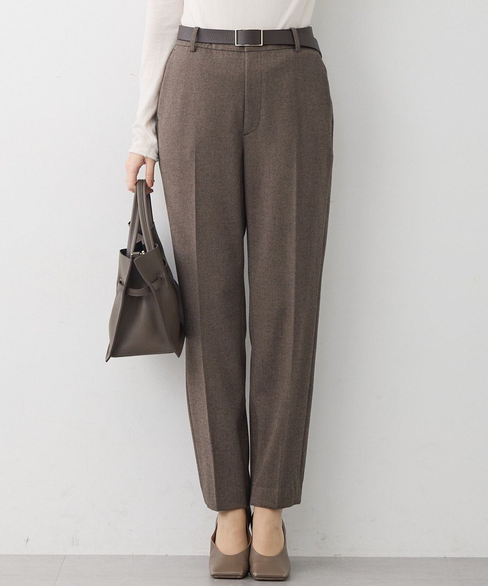 【23区/NIJYUSANKU】の【一部先行予約/洗える】フランネル2WAY テーパード パンツ インテリア・キッズ・メンズ・レディースファッション・服の通販 founy(ファニー)  ファッション Fashion レディースファッション Fashion for Women パンツ Pants & Trousers 洗える Machine Washable ショート Short, Short Length ストレッチ Stretch, Stretchy Fabric センター Center, Center Line テーパード Tapered, Tapered Pants トレンド Trend, Trending Now 定番 Standard, Basic Item パターン Pattern, Design Print フレア Flare, Flared フロント Front, Front Design ボトム Bottoms, Lower Wear A/W・秋冬 Autumn/Winter 冬 Winter / This Winter 新作・新入荷 New Arrivals / New In おすすめ Recommended / Our Picks 2025年 2025 2025-2026秋冬・A/W Autumn/Winter 2025–26 AW25–26 ダークブラウン系|ID: prp329100004755572 ipo3291000000034398785