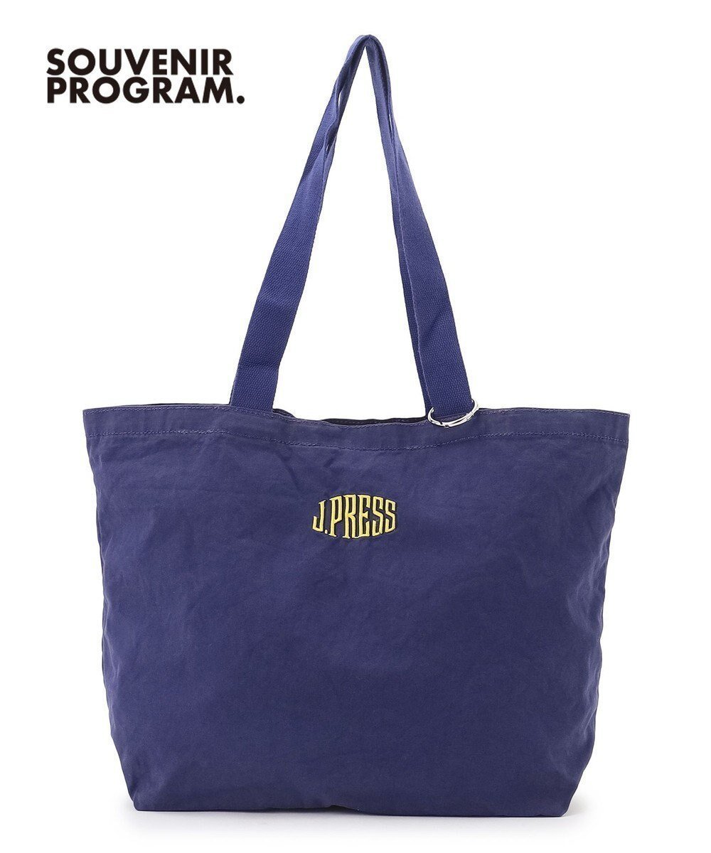 【ジェイ プレス/J.PRESS / MEN】の【J.PRESS ORIGINALS】【UNISEX】Garment Dyed Cotton Embroidery Eco Bag インテリア・キッズ・メンズ・レディースファッション・服の通販 founy(ファニー) 　ファッション　Fashion　レディースファッション　Fashion for Women　バッグ　Bags　シンプル　Simple, Minimal　ポケット　Pocket, Pocket Detail　ユニセックス　Unisex, Genderless　パープル系|ID: prp329100004755576 ipo3291000000034398801