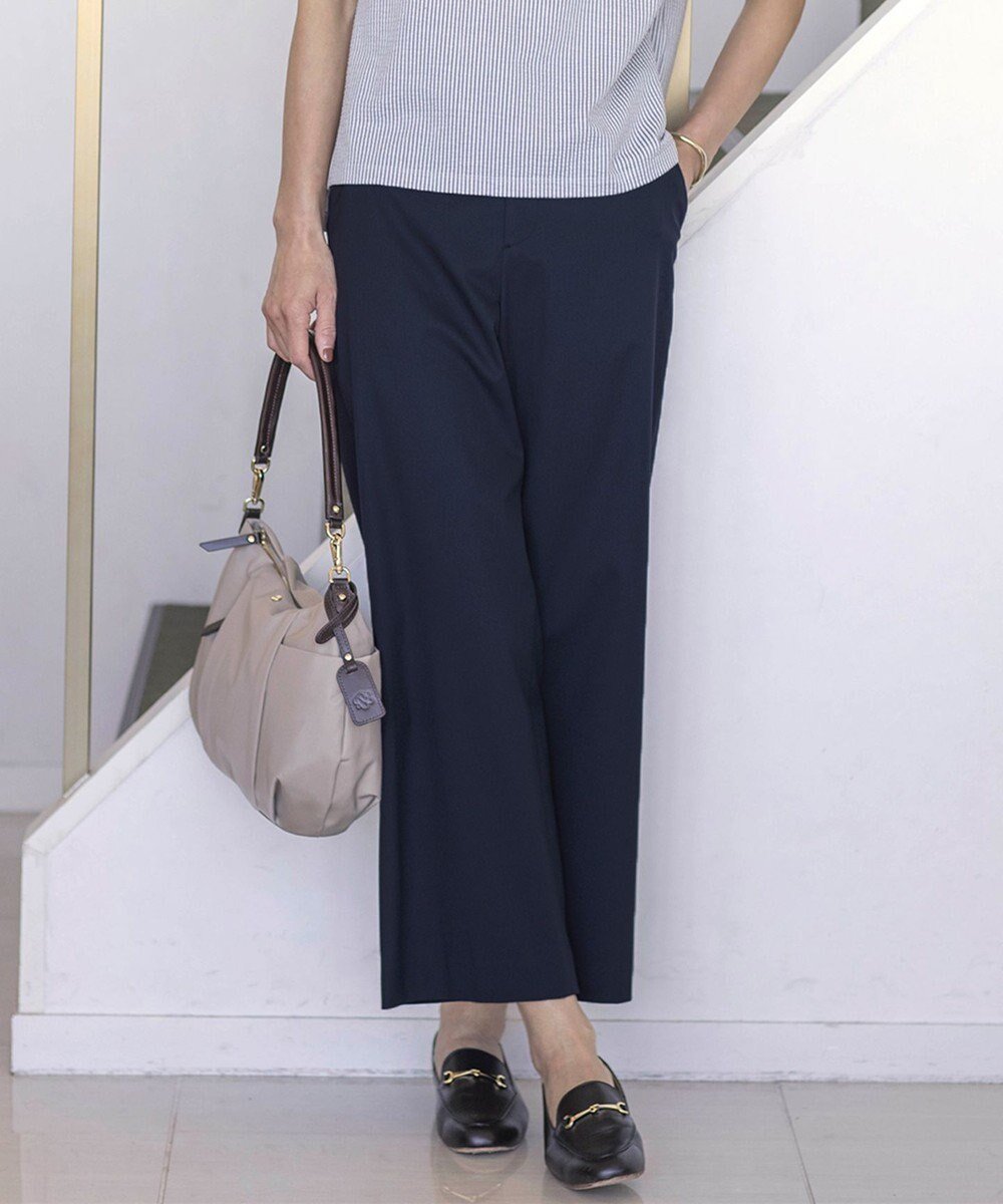 【ジェイ プレス/J.PRESS】の【着丈が選べる・セットアップ対応・洗える・撥水・防汚】コットンFITTYシャーク ワイド アンクル パンツ インテリア・キッズ・メンズ・レディースファッション・服の通販 founy(ファニー)  ファッション Fashion レディースファッション Fashion for Women セットアップ Matching Sets レディースパンツ・ボトムス Pants & Trousers / Bottoms アンクル Ankle-Length Design ウォッシャブル Machine Washable 春 Spring 洗える Machine Washable ジャケット Jacket, Outerwear ストレート Straight, Straight Cut スーツ Suit, Formalwear セットアップ Set-Up, Coordinated Outfit 定番 Standard, Basic Item ベーシック Basic, Essential レギュラー Regular, Standard Fit ワイド Wide, Wide Fit S/S・春夏 SS, Spring/Summer, Warm Season 夏 Summer ネイビー系|ID: prp329100004755601 ipo3291000000034398988