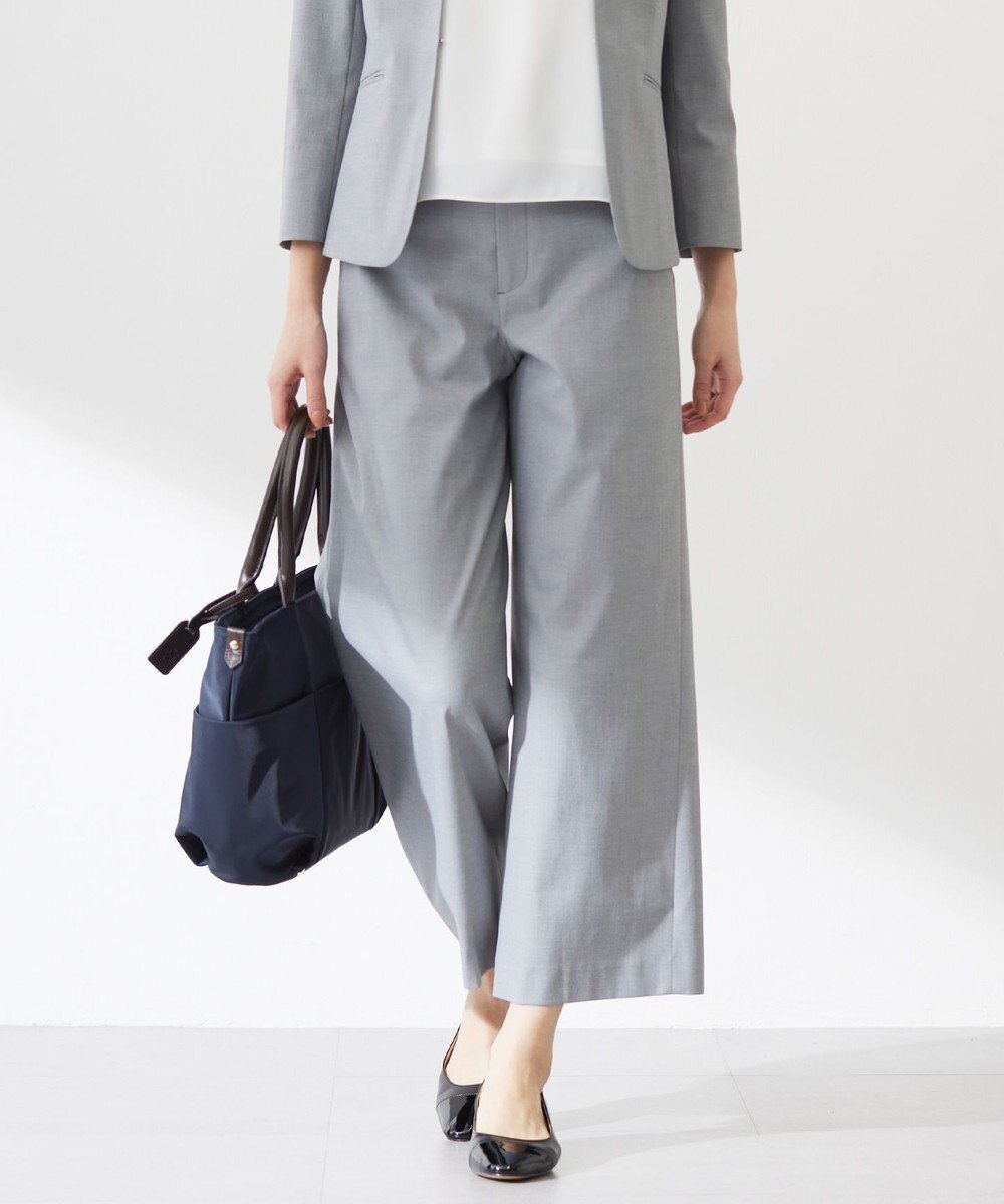 【ジェイ プレス/J.PRESS】の【着丈が選べる・セットアップ対応・洗える・撥水・防汚】コットンFITTYシャーク ワイド アンクル パンツ インテリア・キッズ・メンズ・レディースファッション・服の通販 founy(ファニー)  ファッション Fashion レディースファッション Fashion for Women セットアップ Matching Sets レディースパンツ・ボトムス Pants & Trousers / Bottoms アンクル Ankle-Length Design ウォッシャブル Machine Washable 春 Spring 洗える Machine Washable ジャケット Jacket, Outerwear ストレート Straight, Straight Cut スーツ Suit, Formalwear セットアップ Set-Up, Coordinated Outfit 定番 Standard, Basic Item ベーシック Basic, Essential レギュラー Regular, Standard Fit ワイド Wide, Wide Fit S/S・春夏 SS, Spring/Summer, Warm Season 夏 Summer ライトグレー系|ID: prp329100004755601 ipo3291000000034398999