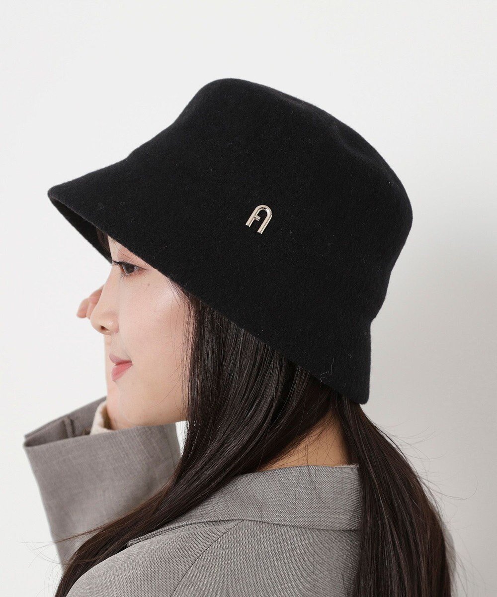 【ムーンバット/MOONBAT】のFURLA(フルラ)ロゴ付き バスクハット 帽子 UVカット サイズ調整 インテリア・キッズ・メンズ・レディースファッション・服の通販 founy(ファニー) ファッション Fashion レディースファッション Fashion for Women キャップ&ハット Hats & Caps イタリア Italy エレガント 上品 Elegant コレクション Collection, Seasonal Line バスク Basque, Basque Style パターン Pattern, Design Print メタル Metal, Metal Parts 帽子 Hat, Headwear ブラック|ID: prp329100004755603 ipo3291000000034399044