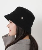 【ムーンバット/MOONBAT】のFURLA(フルラ)ロゴ付き バスクハット 帽子 UVカット サイズ調整 ブラック|ID: prp329100004755603 ipo3291000000035565796