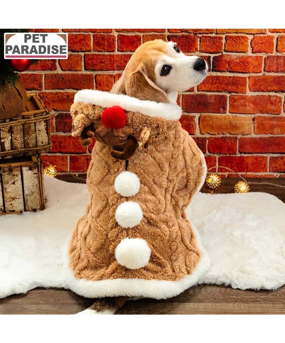 【ペットパラダイス/PET PARADISE / GOODS】のペットパラダイス トナカイ ポンチョ 2025 中型犬 大型犬 インテリア・キッズ・メンズ・レディースファッション・服の通販 founy(ファニー) クリスマス X'mas Christmas / X'mas イレギュラー Irregular Design ポンチョ Poncho, Cape Style 冬 Winter / This Winter 犬 Dog A/W・秋冬 Autumn/Winter 防寒 Cold Protection, Winter-Ready ホーム・キャンプ・アウトドア・お取り寄せ Home Living / Home & Lifestyle / Camping Gear / Outdoor Camping ペットグッズ Pet Supplies ライトブラウン|ID: prp329100004756727 ipo3291000000034409758