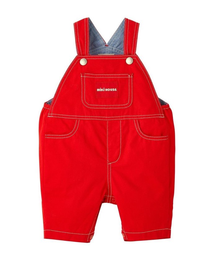【ミキハウスホットビスケッツ/MIKI HOUSE HOT BISCUITS / KIDS】の【ミキハウス】【70-100cm】6分丈オーバーオール インテリア・キッズ・メンズ・レディースファッション・服の通販 founy(ファニー) https://founy.com/ ファッション Fashion キッズファッション Fashion for Kids おすすめ Recommended / Our Picks インナー Innerwear ギフト プレゼント Gift / Present サロペット Overalls, Salopette 夏 Summer S/S・春夏 SS, Spring/Summer, Warm Season A/W・秋冬 Autumn/Winter |ID: prp329100004756735 ipo3291000000034409778