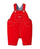 【ミキハウスホットビスケッツ/MIKI HOUSE HOT BISCUITS / KIDS】の【ミキハウス】【70-100cm】6分丈オーバーオール 赤|ID: prp329100004756735 ipo3291000000034409779