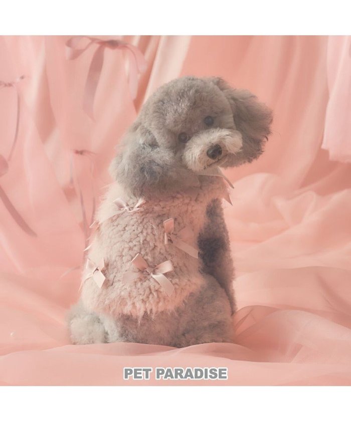 【ペットパラダイス/PET PARADISE / GOODS】のcherircouture メニーリボンファーベスト 《ピンク》 小型犬 インテリア・キッズ・メンズ・レディースファッション・服の通販 founy(ファニー) https://founy.com/ イレギュラー Irregular Design ベスト Vest, Waistcoat リボン Ribbon, Bow 犬 Dog A/W・秋冬 Autumn/Winter ホーム・キャンプ・アウトドア・お取り寄せ Home Living / Home & Lifestyle / Camping Gear / Outdoor Camping ペットグッズ Pet Supplies |ID: prp329100004756738 ipo3291000000034409789