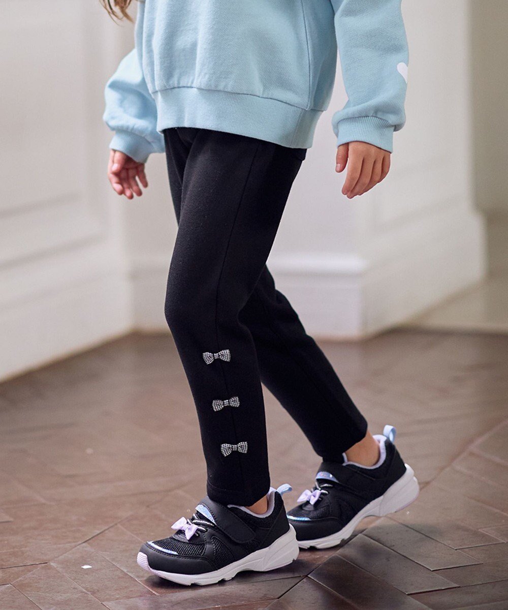 【エニィ/ANY / KIDS】の7days 裏シャギーガーリーパンツ インテリア・キッズ・メンズ・レディースファッション・服の通販 founy(ファニー) ファッション Fashion キッズファッション Fashion for Kids ボトムス Bottoms インディゴ Indigo Denim ガーリー Girly, Feminine Style ストレッチ Stretch, Stretchy Fabric ネコ Cat, Feline Motif ポケット Pocket, Pocket Detail ラベンダー Lavender リボン Ribbon, Bow 冬 Winter / This Winter A/W・秋冬 Autumn/Winter ブラック|ID: prp329100004756767 ipo3291000000034526916