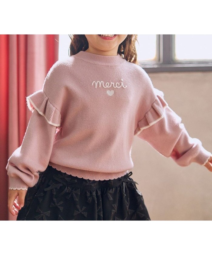 【エニィ/ANY / KIDS】の肩フリル しあわせタッチニット インテリア・キッズ・メンズ・レディースファッション・服の通販 founy(ファニー) https://founy.com/ ファッション Fashion キッズファッション Fashion for Kids トップス・カットソー Cut & Sew Tops 洗える Machine Washable ガーリー Girly, Feminine Style セーター Sweater, Knitwear 定番 Standard, Basic Item フリル Frill, Ruffle フロント Front, Front Design ポケット Pocket, Pocket Detail ワンポイント One Point, Statement Accent 冬 Winter / This Winter A/W・秋冬 Autumn/Winter おすすめ Recommended / Our Picks |ID: prp329100004756768 ipo3291000000034409899