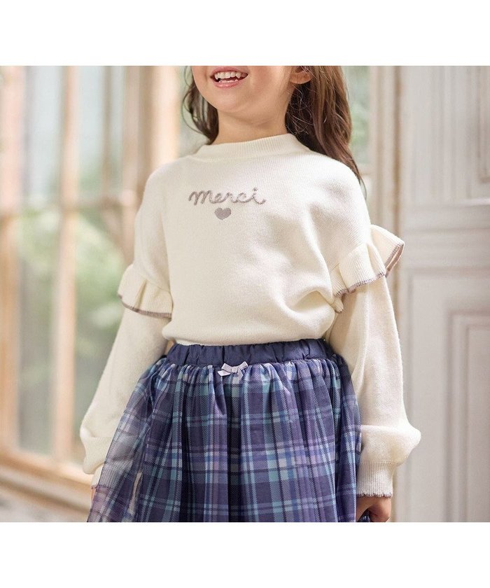 【エニィ/ANY / KIDS】の肩フリル しあわせタッチニット インテリア・キッズ・メンズ・レディースファッション・服の通販 founy(ファニー) https://founy.com/ ファッション Fashion キッズファッション Fashion for Kids トップス・カットソー Cut & Sew Tops 洗える Machine Washable ガーリー Girly, Feminine Style セーター Sweater, Knitwear 定番 Standard, Basic Item フリル Frill, Ruffle フロント Front, Front Design ポケット Pocket, Pocket Detail ワンポイント One Point, Statement Accent 冬 Winter / This Winter A/W・秋冬 Autumn/Winter おすすめ Recommended / Our Picks |ID: prp329100004756768 ipo3291000000035605806