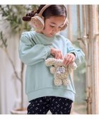 【エニィ/ANY / KIDS】のアニマルポシェット 裏シャギー トレーナー ミント×イヌ|ID: prp329100004756771 ipo3291000000034409920