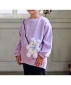 【エニィ/ANY / KIDS】のアニマルポシェット 裏シャギー トレーナー ラベンダー×ネコ|ID: prp329100004756771 ipo3291000000034409921