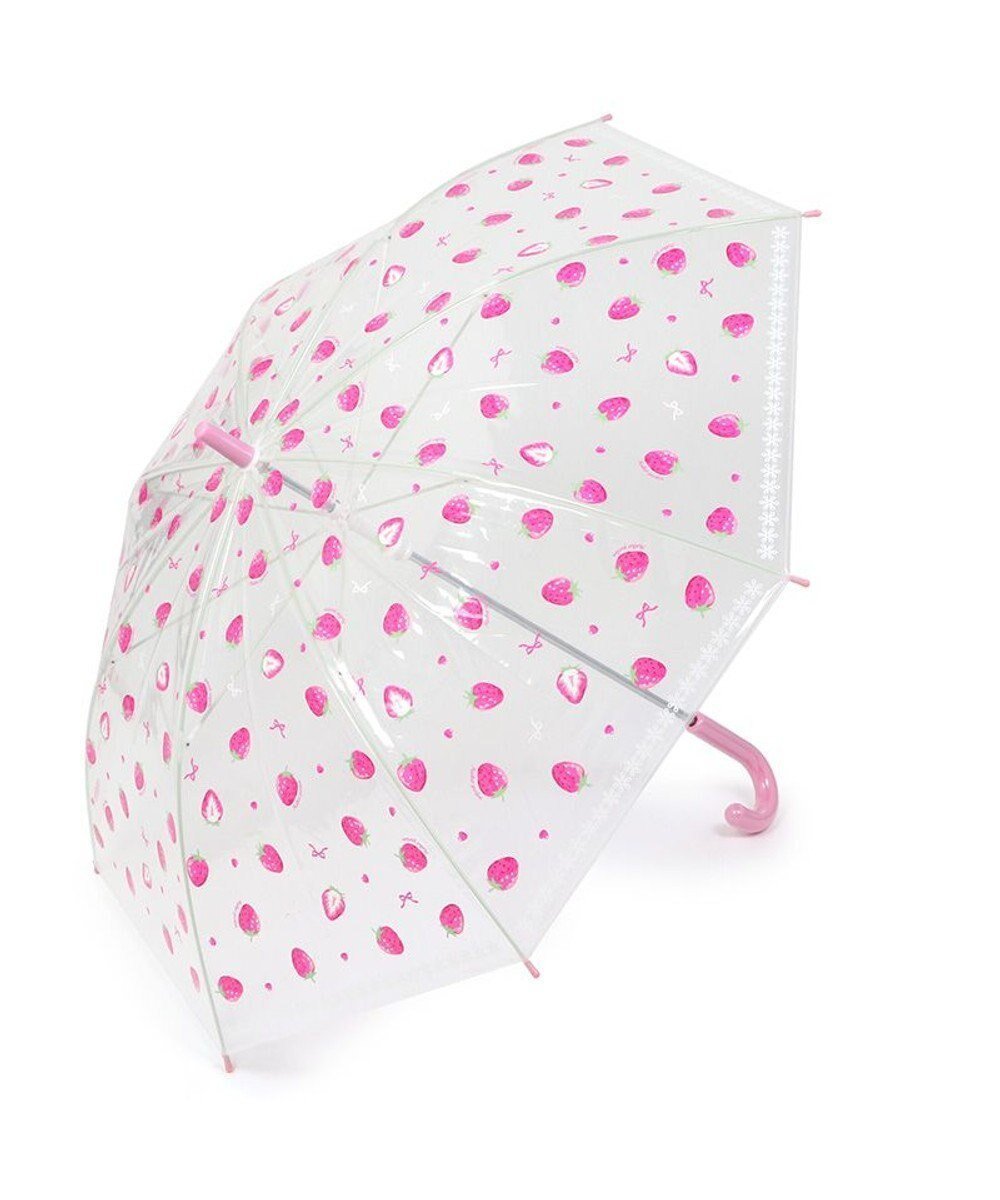 【マザーガーデン/Mother garden / KIDS】のマザーガーデン 透明 長傘 子供用 50㎝ 《 ユニコーン / 野いちご 》 インテリア・キッズ・メンズ・レディースファッション・服の通販 founy(ファニー) 　ファッション　Fashion　キッズファッション　Fashion for Kids　カラフル　Colorful Design　ガーデン　Garden, Gardening　傘　Umbrella, Parasol　野いちご|ID: prp329100004756805 ipo3291000000034410083