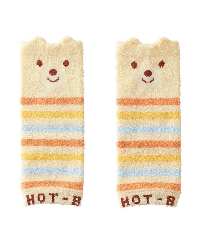 【ミキハウスホットビスケッツ/MIKI HOUSE HOT BISCUITS / KIDS】のくまのお顔 あったかレッグウォーマー インテリア・キッズ・メンズ・レディースファッション・服の通販 founy(ファニー) https://founy.com/ ファッション Fashion キッズファッション Fashion for Kids おすすめ Recommended / Our Picks ギフト プレゼント Gift / Present ソックス Socks, Hosiery タイツ Tights, Legwear ベビー Baby, Babywear モコモコ Fuzzy, Fluffy A/W・秋冬 Autumn/Winter 防寒 Cold Protection, Winter-Ready |ID: prp329100004756808 ipo3291000000034410111