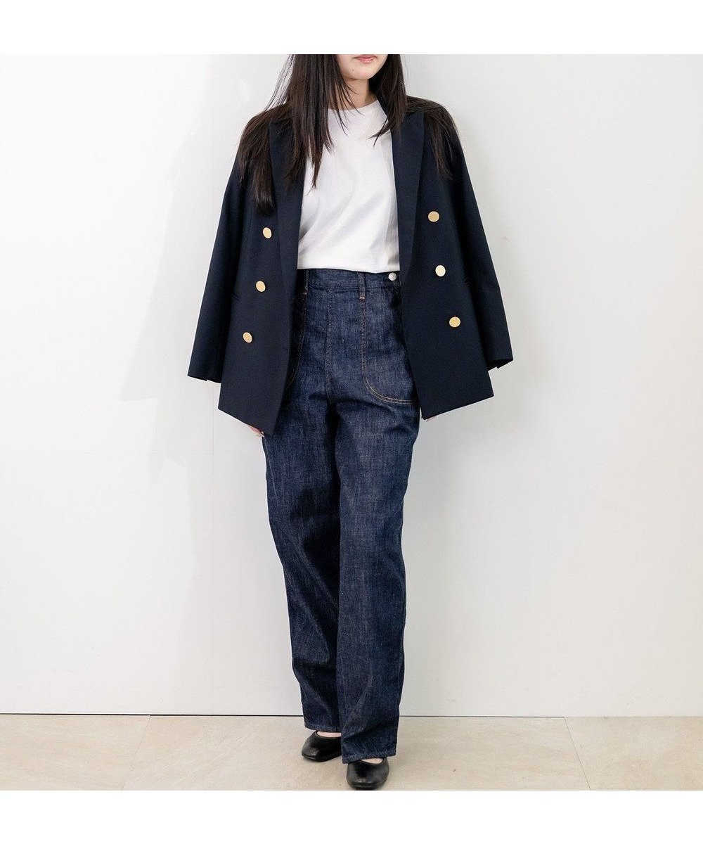 【サキュウ/caqu】のデニムランチパンツ Ver.2 インテリア・キッズ・メンズ・レディースファッション・服の通販 founy(ファニー) 　ファッション　Fashion　レディースファッション　Fashion for Women　パンツ　Pants & Trousers　デニムパンツ・ジーンズ・美脚デニム　Denim Jeans & Pants　インディゴ　Indigo Denim　シンプル　Simple, Minimal　ジーンズ　Jeans, Denim Pants　ストレート　Straight, Straight Cut　テーパード　Tapered, Tapered Pants　デニム　Denim, Jeans Material　フロント　Front, Front Design　ポケット　Pocket, Pocket Detail　A/W・秋冬　Autumn/Winter　S/S・春夏　SS, Spring/Summer, Warm Season　夏　Summer　rinse|ID: prp329100004756816 ipo3291000000035796475