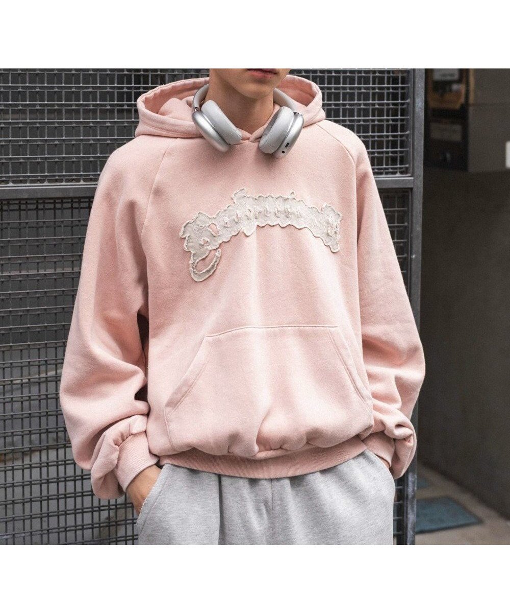 【ウィゴー/WEGO / MEN】のショートグラフィックプルパーカー インテリア・キッズ・メンズ・レディースファッション・服の通販 founy(ファニー) 　ファッション　Fashion　メンズファッション　Fashion for Men　トップス・カットソー　Cut & Sew Tops　パーカー・フーディー / カジュアルコーデ　Hoodies & Parkas　秋　Autumn　ケミカル　Chemical, Chemical Wash　コンパクト　Compact, Small Size　ショーツ　Shorts, Short Pants　スマホ　Smartphone, Mobile Device　トレンド　Trend, Trending Now　長袖　Long Sleeve, Full Sleeve　パーカー　Hoodie, Parka　ビンテージ　Vintage, Retro Style　メンズ　Men's, Menswear　冬　Winter / This Winter　A/W・秋冬　Autumn/Winter　おすすめ　Recommended / Our Picks　ピンク|ID: prp329100004756824 ipo3291000000034410171