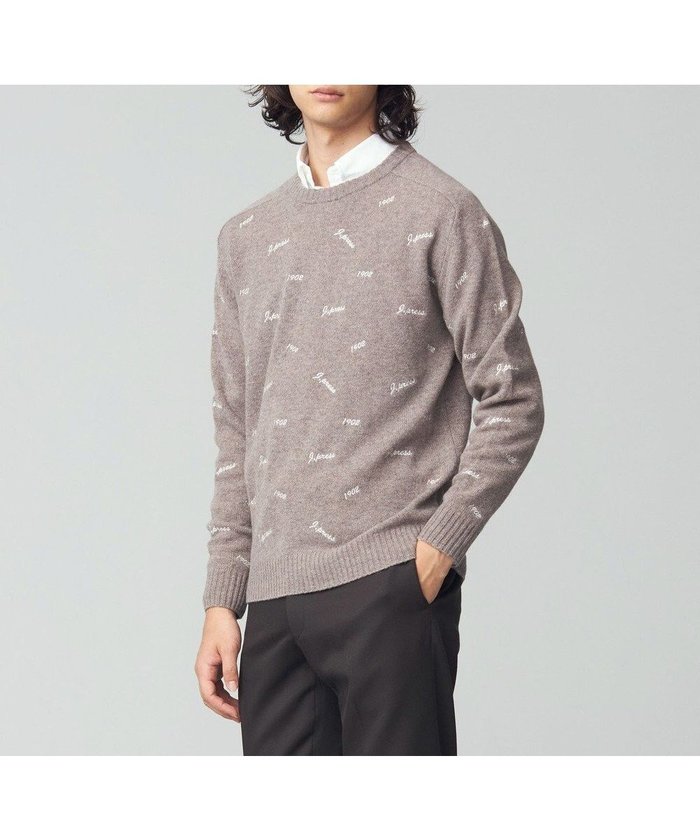 【ジェイ プレス/J.PRESS / MEN】のエンブロイダリー クルーネックニット インテリア・キッズ・メンズ・レディースファッション・服の通販 founy(ファニー) https://founy.com/ ファッション Fashion メンズファッション Fashion for Men トップス・カットソー Cut & Sew Tops ニット・セーター / 定番トップス Knit Tops & Sweaters エンブロイダリー Embroidery Design セーター Sweater, Knitwear A/W・秋冬 Autumn/Winter |ID: prp329100004756829 ipo3291000000034410242