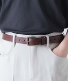 【ウィゴー/WEGO / MEN】のフェイクレザープレーンベルト ブラウン|ID: prp329100004756836 ipo3291000000034410330