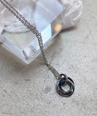 【ウィゴー/WEGO / MEN】のミニトリプルリングチェーンネックレス ブルー|ID: prp329100004756837 ipo3291000000034410333