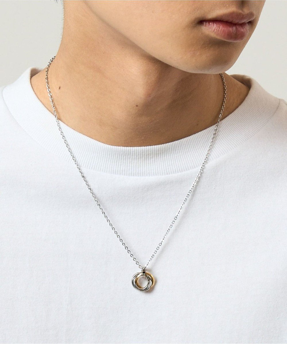 【ウィゴー/WEGO / MEN】のミニトリプルリングチェーンネックレス インテリア・キッズ・メンズ・レディースファッション・服の通販 founy(ファニー) 　ファッション　Fashion　メンズファッション　Fashion for Men　アクセサリー　Fashion Accessories　ジュエリー　Jewelry　ファッションリング　Fashion Rings　ネックレス　Necklaces & Pendants　アクセサリー　Fashion Accessories　シンプル　Simple, Minimal　チェーン　Chain, Chain Strap　ネックレス　Necklace, Pendant Necklace　プチプライス・低価格　Affordable / Budget Price　モチーフ　Motif, Design Theme　ゴールド|ID: prp329100004756837 ipo3291000000034410334