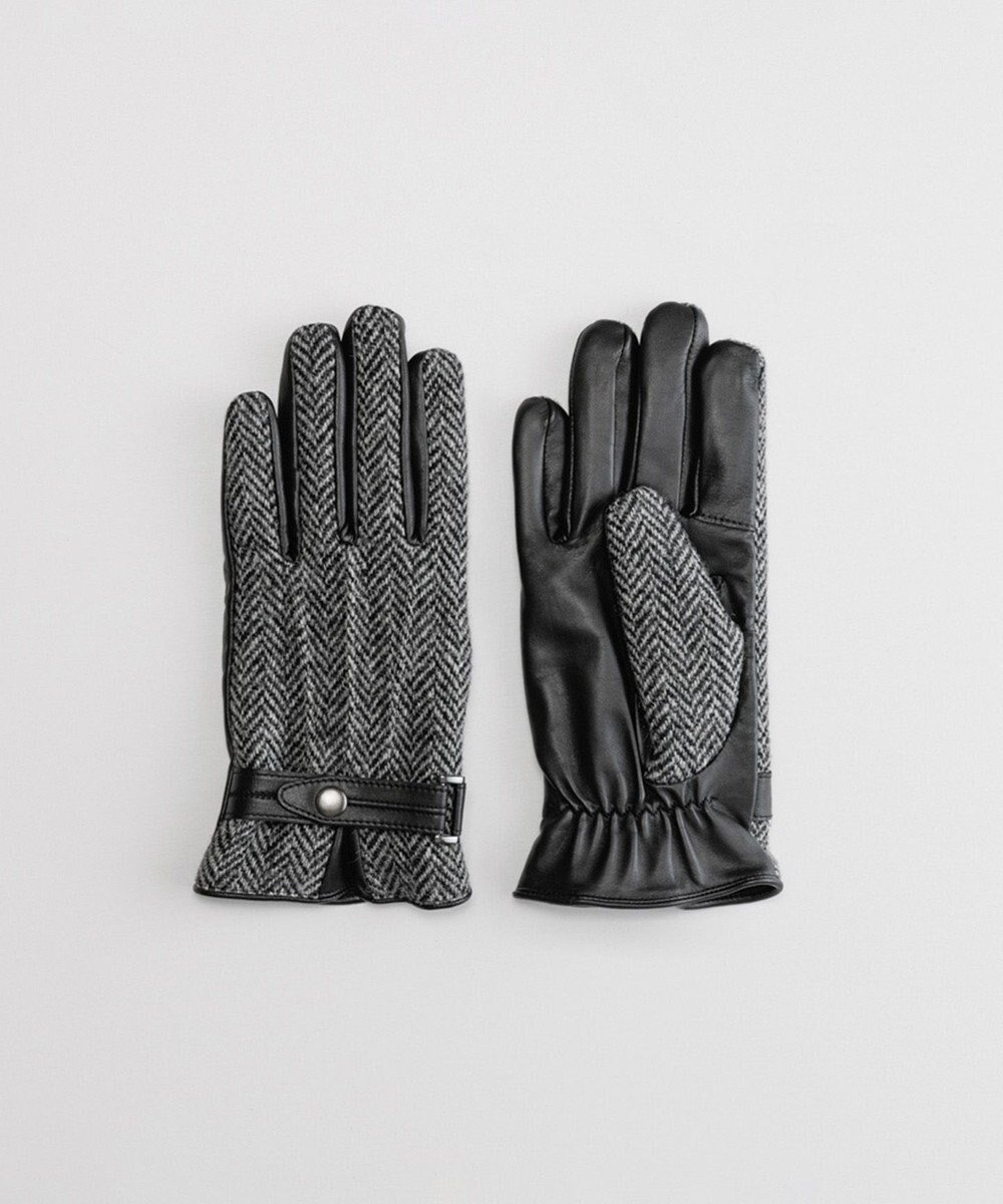 【オルクベット/ORuKuBET / MEN】のHarris Tweedグローブ(MEN)【日本製・タッチパネル対応】 インテリア・キッズ・メンズ・レディースファッション・服の通販 founy(ファニー) 　ファッション　Fashion　メンズファッション　Fashion for Men　ツイード　Twill, Twill Weave　人気　Popular, Best Seller　無地　Plain, Solid Color　A/W・秋冬　Autumn/Winter　日本製　Made In Japan　2025年　2025　2025-2026秋冬・A/W　Autumn/Winter 2025–26 AW25–26　グレー|ID: prp329100004756844 ipo3291000000034410421