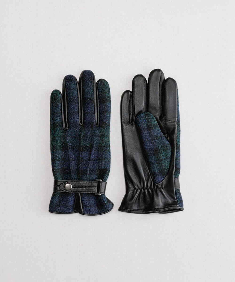 【オルクベット/ORuKuBET / MEN】のHarris Tweedグローブ(MEN)【日本製・タッチパネル対応】 インテリア・キッズ・メンズ・レディースファッション・服の通販 founy(ファニー) 　ファッション　Fashion　メンズファッション　Fashion for Men　ツイード　Twill, Twill Weave　人気　Popular, Best Seller　無地　Plain, Solid Color　A/W・秋冬　Autumn/Winter　日本製　Made In Japan　2025年　2025　2025-2026秋冬・A/W　Autumn/Winter 2025–26 AW25–26　ブラックウォッチ|ID: prp329100004756844 ipo3291000000034410422