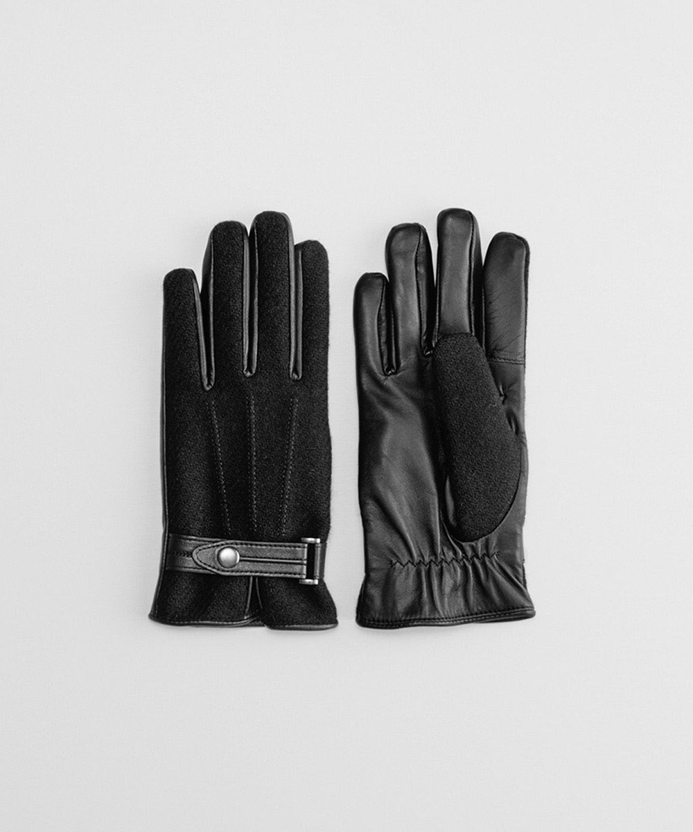 【オルクベット/ORuKuBET / MEN】のHarris Tweedグローブ(MEN)【日本製・タッチパネル対応】 インテリア・キッズ・メンズ・レディースファッション・服の通販 founy(ファニー) 　ファッション　Fashion　メンズファッション　Fashion for Men　ツイード　Twill, Twill Weave　人気　Popular, Best Seller　無地　Plain, Solid Color　A/W・秋冬　Autumn/Winter　日本製　Made In Japan　2025年　2025　2025-2026秋冬・A/W　Autumn/Winter 2025–26 AW25–26　ブラック|ID: prp329100004756844 ipo3291000000034410424