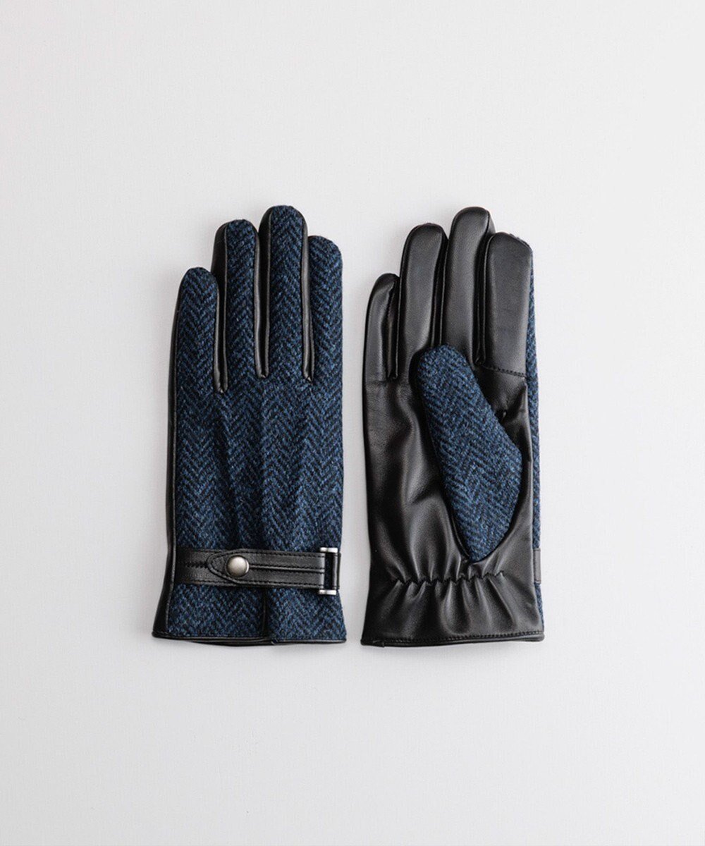 【オルクベット/ORuKuBET / MEN】のHarris Tweedグローブ(MEN)【日本製・タッチパネル対応】 インテリア・キッズ・メンズ・レディースファッション・服の通販 founy(ファニー) 　ファッション　Fashion　メンズファッション　Fashion for Men　ツイード　Twill, Twill Weave　人気　Popular, Best Seller　無地　Plain, Solid Color　A/W・秋冬　Autumn/Winter　日本製　Made In Japan　2025年　2025　2025-2026秋冬・A/W　Autumn/Winter 2025–26 AW25–26　ネイビー4|ID: prp329100004756844 ipo3291000000034410429