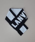 【オーロラ/AURORA / MEN】の【 LANVIN COLLECTION(ランバン コレクション) 】カシミヤニットジャカード片通しマフラー(WASH) サックス|ID: prp329100004756846 ipo3291000000034410439